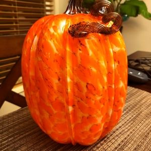 Martha Stewart glass pumpkin